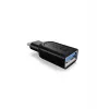 ICY BOX IB-CB003 USB 3.0 Type-C USB 3.0 Type-A Melns