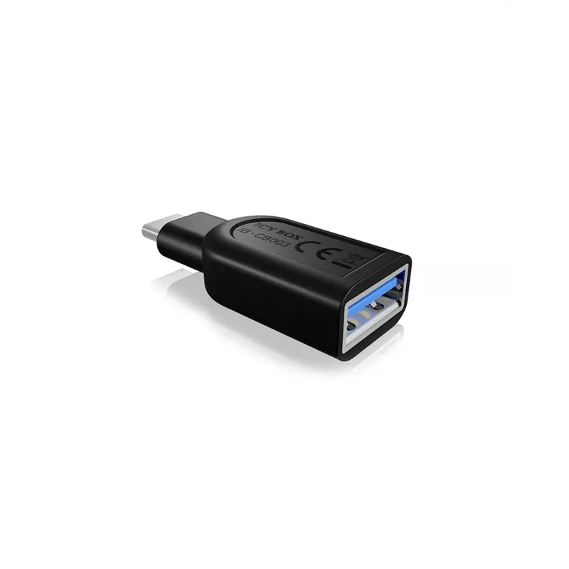 ICY BOX IB-CB003 USB 3.0 Type-C USB 3.0 Type-A Melns