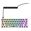 Kompakta 60% vadu tastatūra Sharkoon SKILLER SGK50 S4 — QWERTY vācu izkārtojums, RGB fona apgaismojums, USB, 1,5 m kabelis, balta