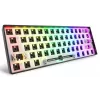 Mehāniska kompakta 60% klaviatūra Sharkoon SKILLER SGK50 S4 — vadu USB, QWERTY vācu izkārtojums, RGB fona apgaismojums, 1,5 m kabelis, melna