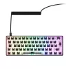 Mehāniska kompakta 60% klaviatūra Sharkoon SKILLER SGK50 S4 — vadu USB, QWERTY vācu izkārtojums, RGB fona apgaismojums, 1,5 m kabelis, melna