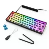 Mehāniska kompakta 60% klaviatūra Sharkoon SKILLER SGK50 S4 — vadu USB, QWERTY vācu izkārtojums, RGB fona apgaismojums, 1,5 m kabelis, melna