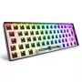 Mehāniska kompakta 60% klaviatūra Sharkoon SKILLER SGK50 S4 — vadu USB, QWERTY vācu izkārtojums, RGB fona apgaismojums, 1,5 m kabelis, melna