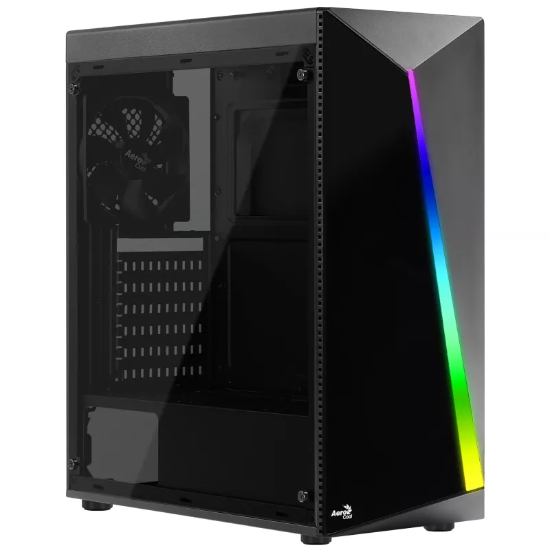 Aerocool Shard Midi Tornis Melns