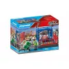 Playmobil kravas noliktavas komplekts PLAYMOBIL 70773 ar iekraušanas rampu un autoiekrāvēju