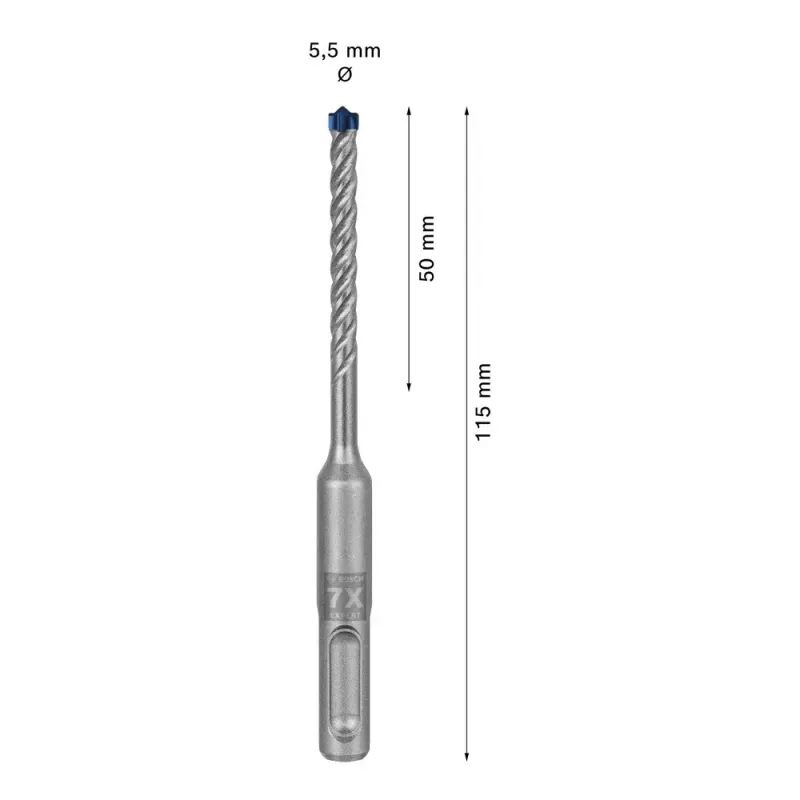 Urbja uzgalis Bosch SDS plus-7X 5.5mm 115mm