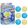 Ūdens baloni HASBRO Nerf Super Soaker Hydro Balls — iebūvēta ūdens tvertne, 6 gab., plastmasa, zila/dzeltena, vecumam 6+