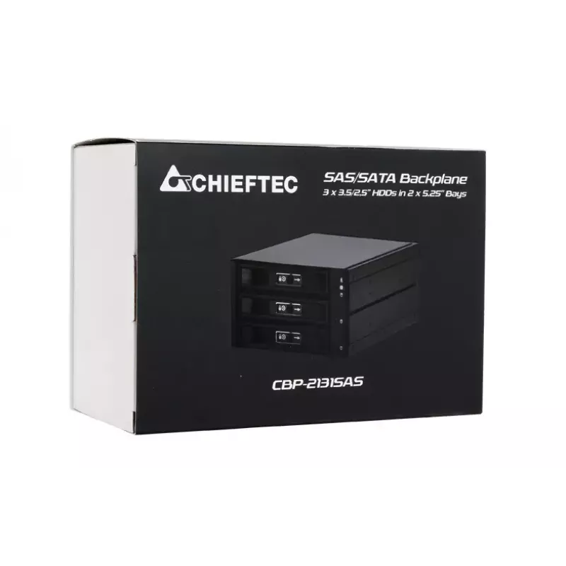 Chieftec CBP-2131SAS disku paneļa nesējpanelis Melns