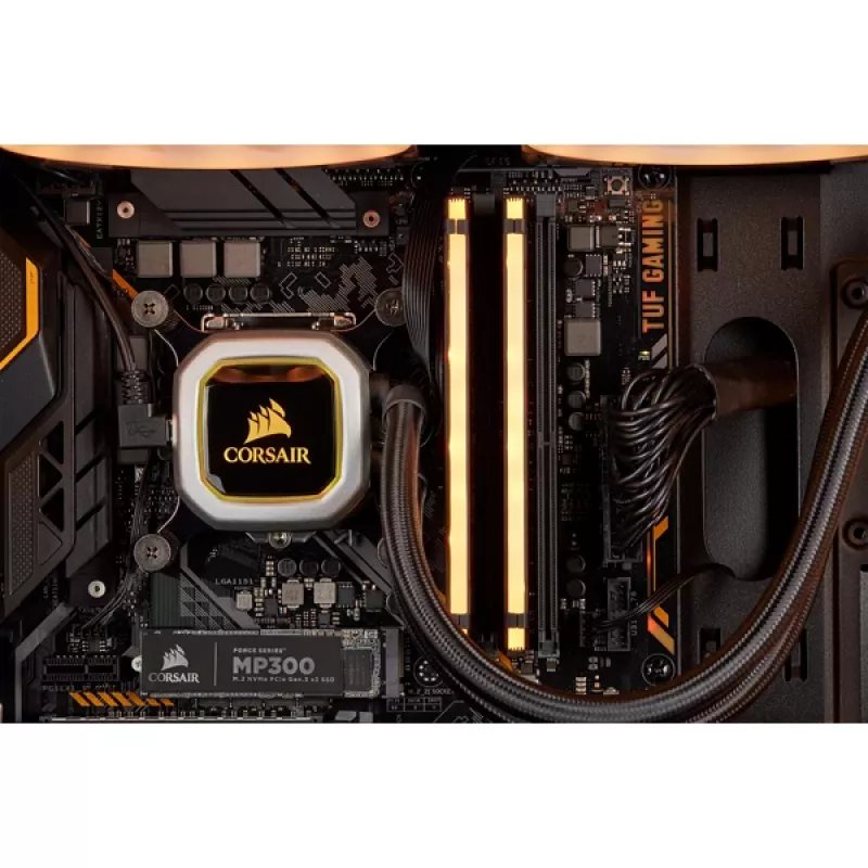 CORSAIR atmiņa 16GB DDR4 3200MHz 2x8GB C16 - melna (atvērts iepakojums)