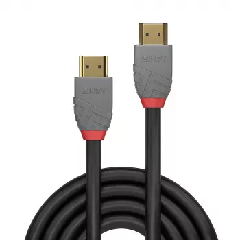 Lindy 3m Īpaši ātrgaitas HDMI kabelis, Anthra Line, 3 m, HDMI Type A (Standard), HDMI Type A (Standard), 3D, 48 Gbit/s, melns