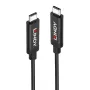 Lindy 5m Active USB 3.2 Gen 2 C/C kabelis, 5 m, USB C, USB C, USB 3.2 Gen 2 (3.1 Gen 2), 10 Gbit/s, melna