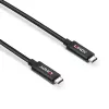 Lindy 5m Active USB 3.2 Gen 2 C/C kabelis, 5 m, USB C, USB C, USB 3.2 Gen 2 (3.1 Gen 2), 10 Gbit/s, melna