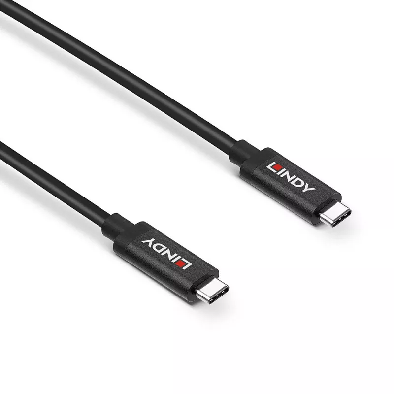 Lindy 5m Active USB 3.2 Gen 2 C/C kabelis, 5 m, USB C, USB C, USB 3.2 Gen 2 (3.1 Gen 2), 10 Gbit/s, melna