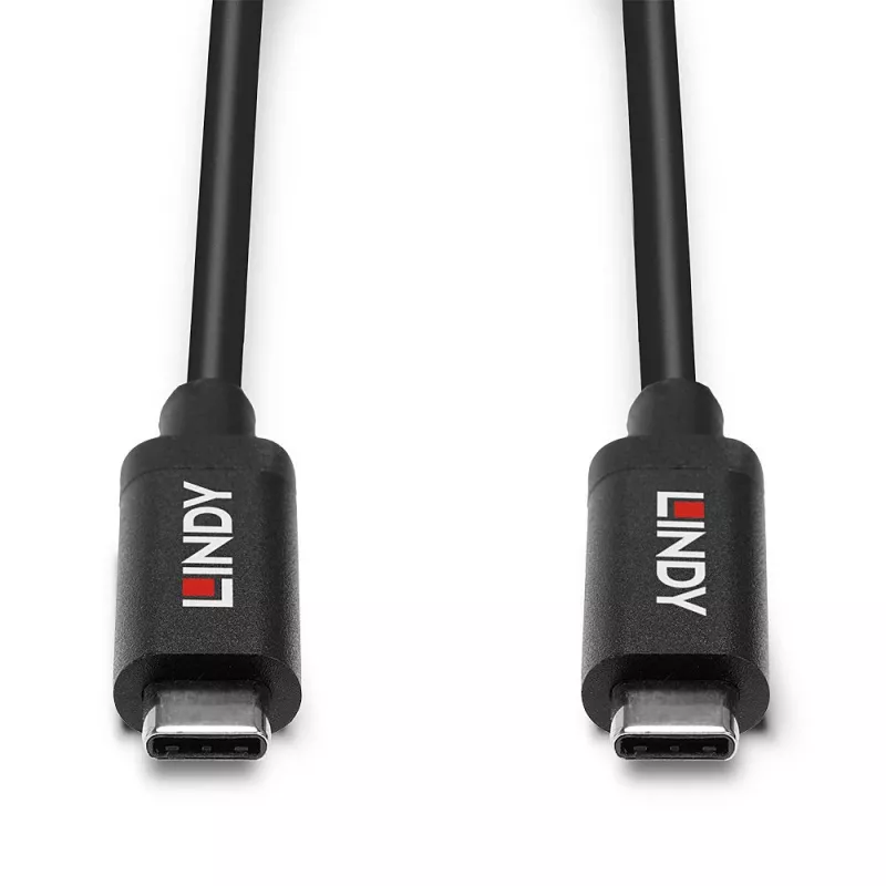 Lindy 5m Active USB 3.2 Gen 2 C/C kabelis, 5 m, USB C, USB C, USB 3.2 Gen 2 (3.1 Gen 2), 10 Gbit/s, melna