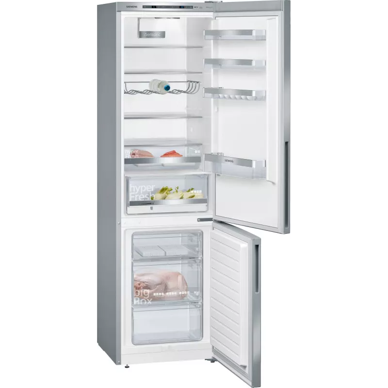 Siemens iQ500 KG39EAICA ledusskapis ar saldētavu Brīvstāvošs 343 L Sudraba