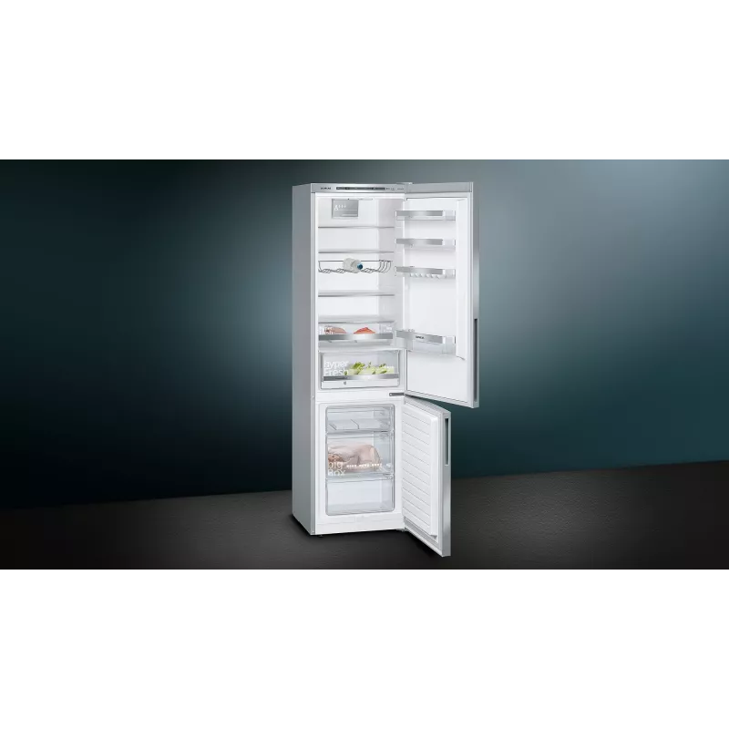Siemens iQ500 KG39EAICA ledusskapis ar saldētavu Brīvstāvošs 343 L Sudraba