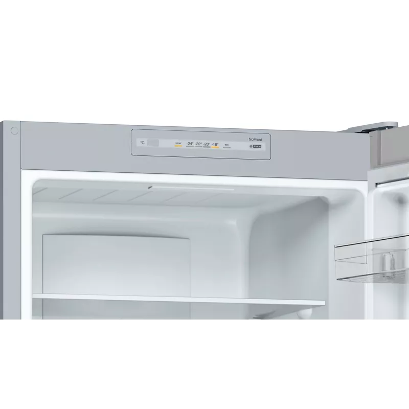 Bosch Serie 2 KGN33NLEB ledusskapis ar saldētavu Brīvstāvošs 282 L Nerūsējošais tērauds