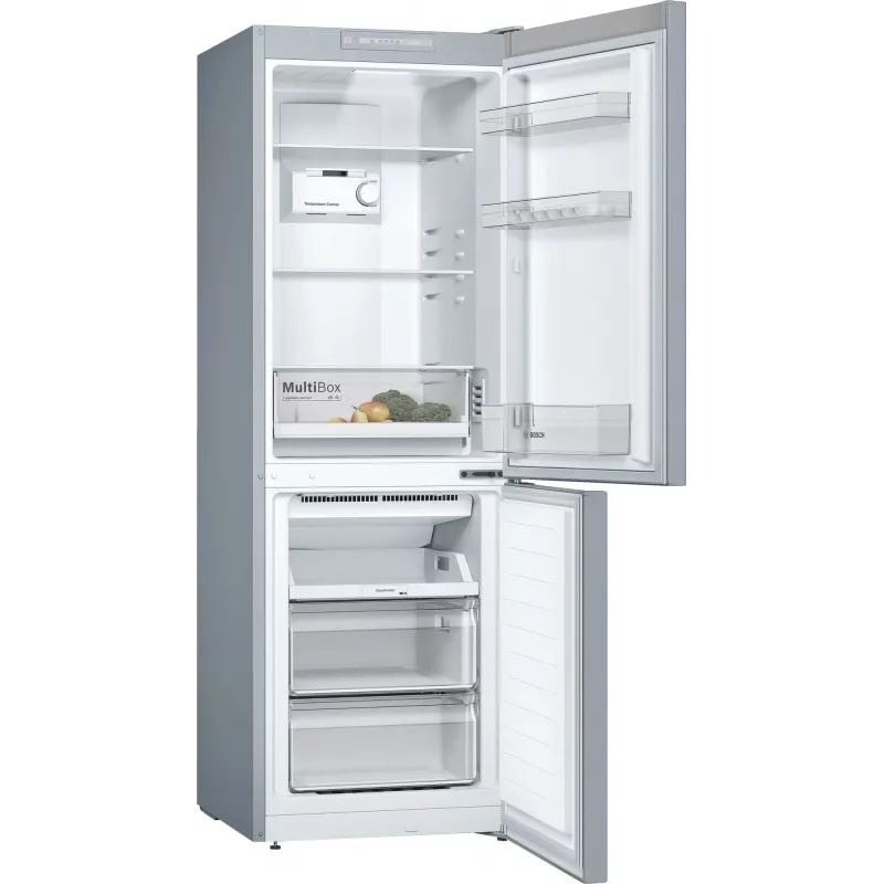 Bosch Serie 2 KGN33NLEB ledusskapis ar saldētavu Brīvstāvošs 282 L Nerūsējošais tērauds