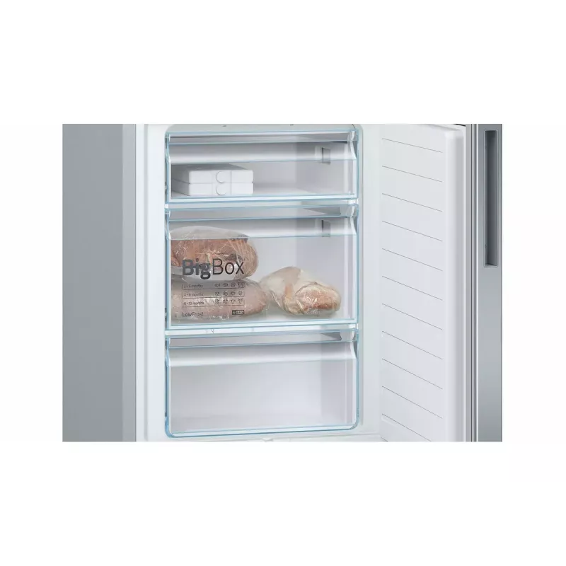 Bosch Serie 6 KGE36AICA ledusskapis-ar-saldētavu brīvstāvošs 308 L Nerūsējošais tērauds