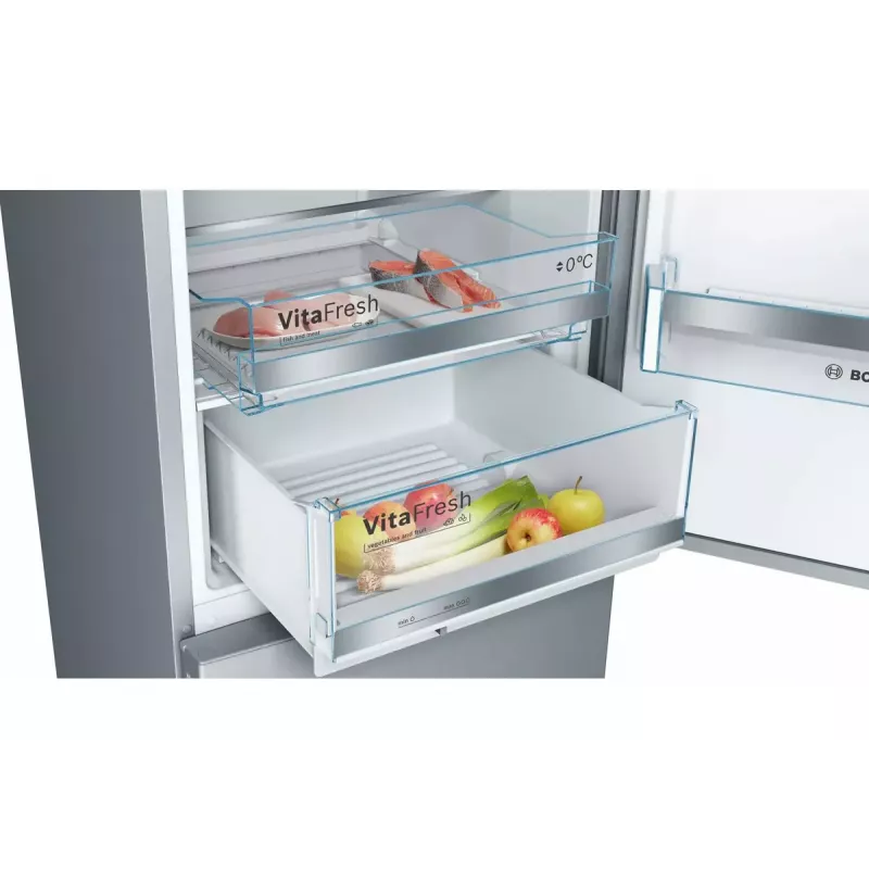 Bosch Serie 6 KGE36AICA ledusskapis-ar-saldētavu brīvstāvošs 308 L Nerūsējošais tērauds