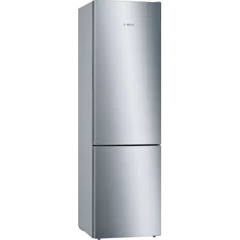 Bosch Serie 6 KGE39ALCA ledusskapis ar saldētavu, brīvi stāvošs, 201 cm, saldētava 94 l, C, nerūsējošā tērauda
