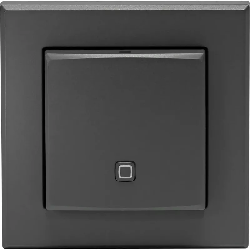 Iekštelpu temperatūras un mitruma sensors HomeMatic HmIP‑STH‑A antracīta krāsā, bezvadu viedās mājas sensors