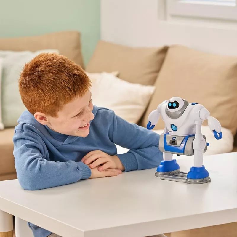 VTech V-Bot, zēns/meitene, 5 gadi, skaņa VTech V-Bot. Baterijas tips: AA. Produkta krāsa: Melna, zila, balta