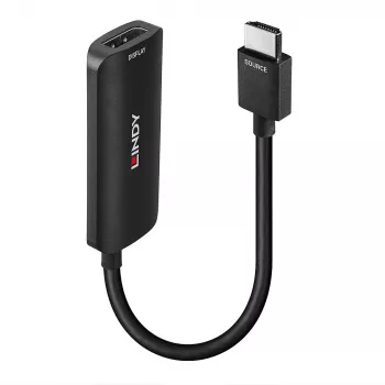 Lindy HDMI 4K60 uz DisplayPort 1.2 pārveidotājs, 157 m, HDMI Type A (Standard), DisplayPort, vīrišķais, sievišķais, taisns