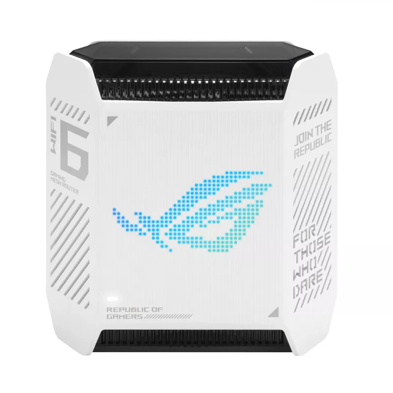ASUS ROG Rapture GT6 Trīsjoslu (2.4 GHz / 5 GHz / 5 GHz) Wi-Fi 6 (802.11ax) Balts 4 Iekšējā