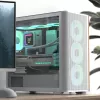 Aerocool D301A Mini Tornis Balts, Koks