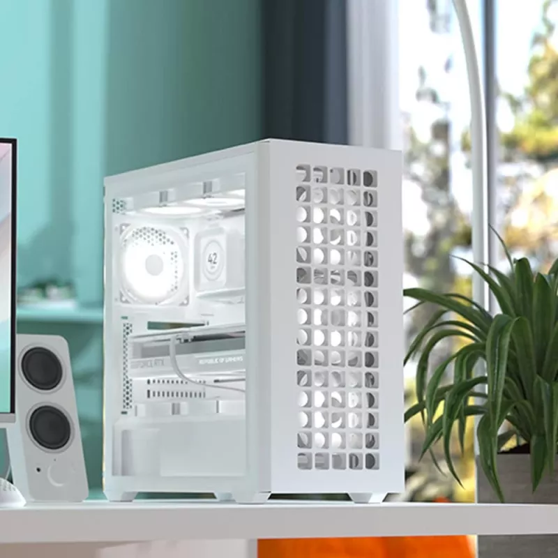 Aerocool D502A Midi Tower melns