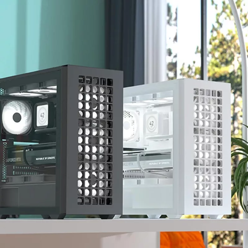 Aerocool D502A Midi Tower melns