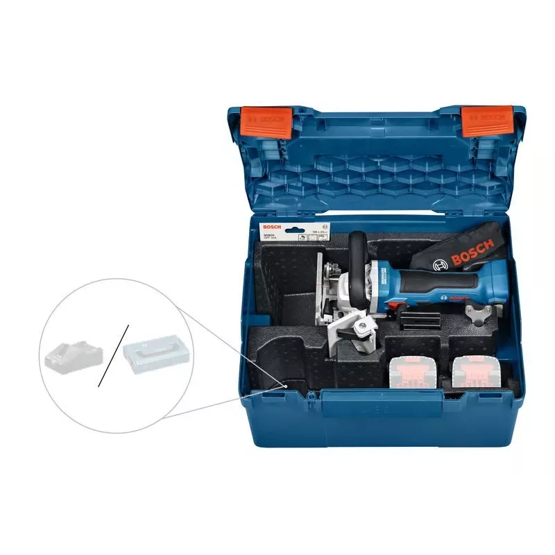 Bosch GFF 18V-22 Professional leņķa slīpmašīna 11000 RPM Melna, Zila