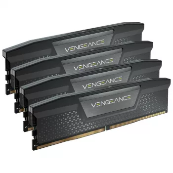 CORSAIR Memory 64GB - DDR5 (4x16gb) Dram 6400mt/s CL32 Memory Kit - Melns Vengeance