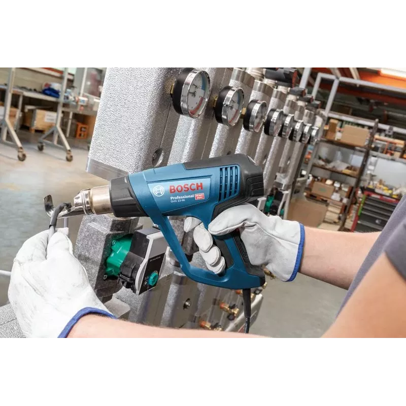 Bosch GHG 23-66 Professional Karstā gaisa pistole 500 l/min 650 °C 2300 W Zila