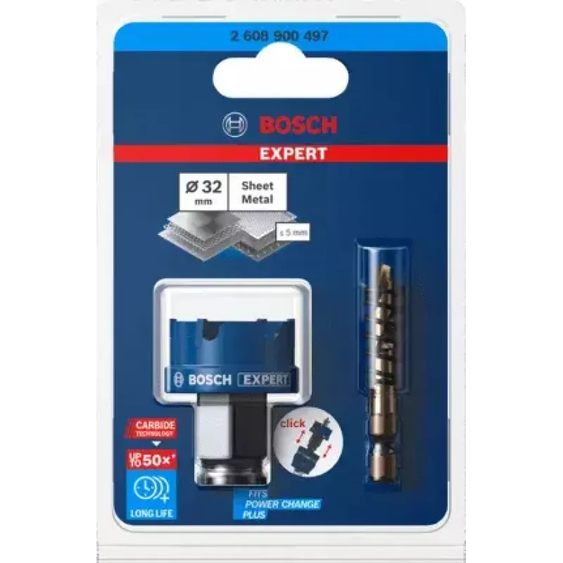 Caurumu zāģis Bosch 2 608 900 497 nerūsējošais tērauds 3.2 cm