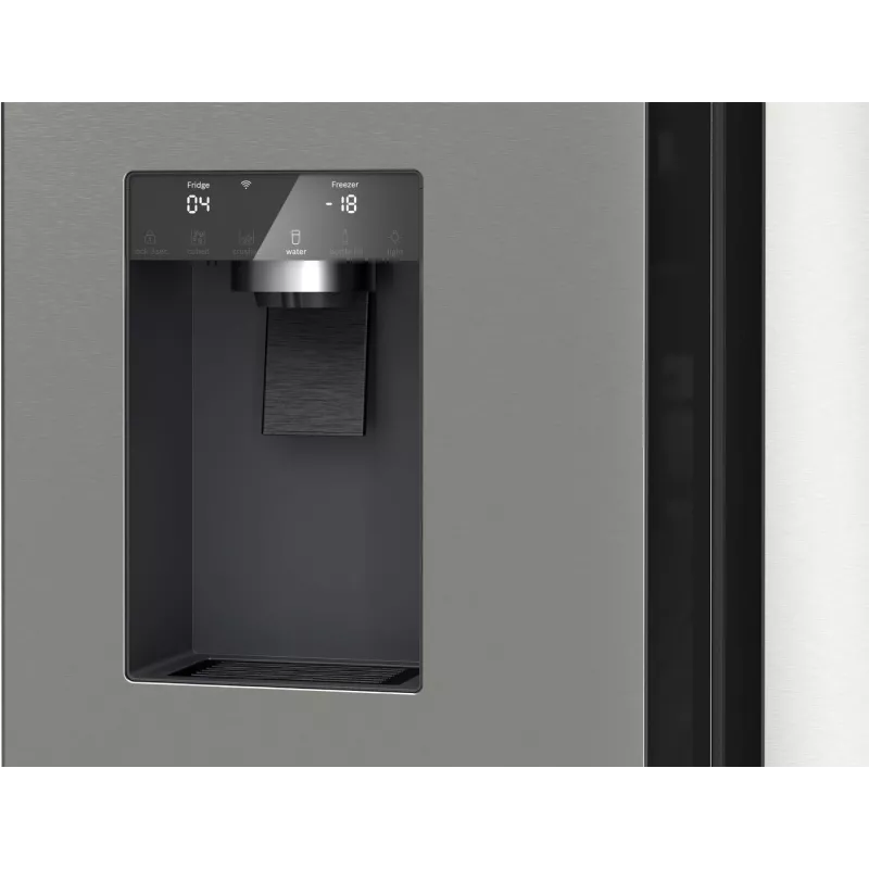 Bosch Serie 6 KFI96APEA blakussienas ledusskapis Brīvi stāvošs 574 L Matēta tērauda