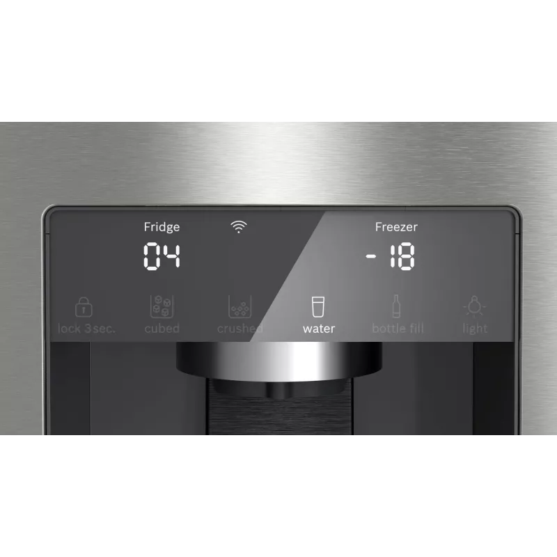 Bosch Serie 6 KFI96APEA blakussienas ledusskapis Brīvi stāvošs 574 L Matēta tērauda