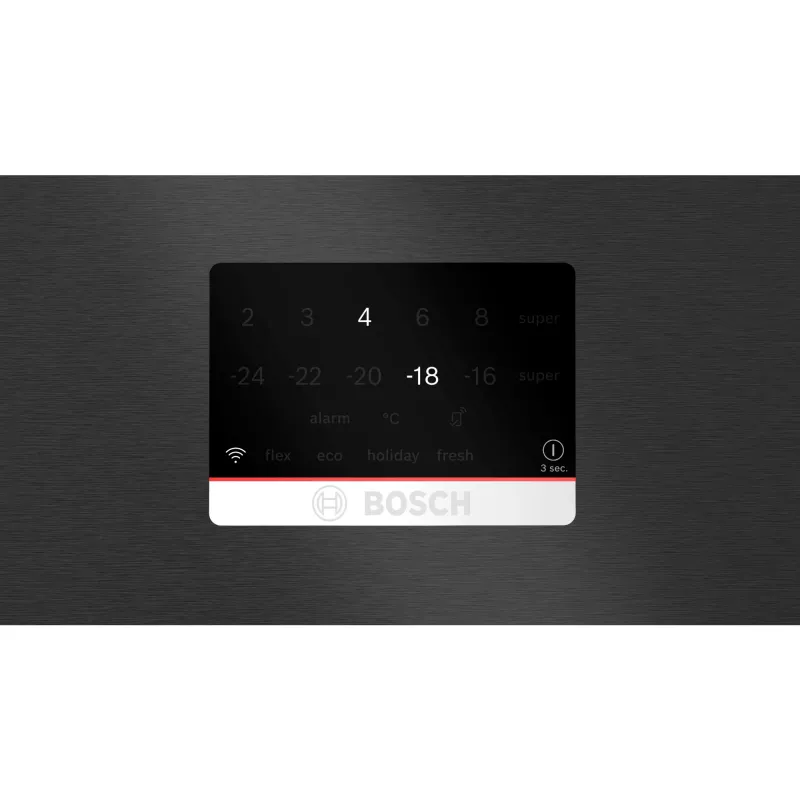 Bosch Series 8 KGP86AXB0N ledusskapis-saldētava Brīvstāvošs 621 L Melns, Nerūsējošais tērauds