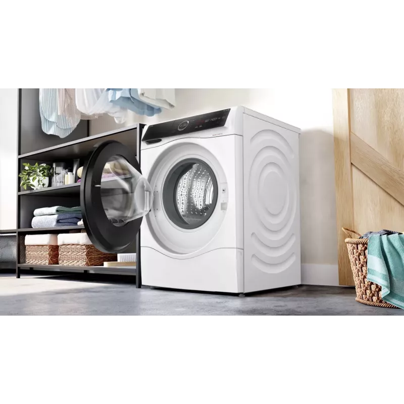 Bosch Serie 8 WNC254A40 mazgāšanas-žāvēšanas iekārta Brīvi stāvoša Ar priekšējo ielādi Balta