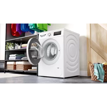 Bosch Serie 6 WUU28T22 veļas mazgājamā mašīna ar priekšējo ielādi 9 kg 1351 RPM balta