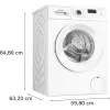 Bosch Serie 2 WGE02420 veļas mazgājamā mašīna ar priekšējo ielādi 7 kg 1351 apgr./min balta