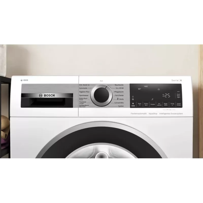 Bosch Serie 6 WGG244F40 veļas mazgājamā mašīna Ielādējama no priekšpuses 9 kg 1351 apgr./min Balta