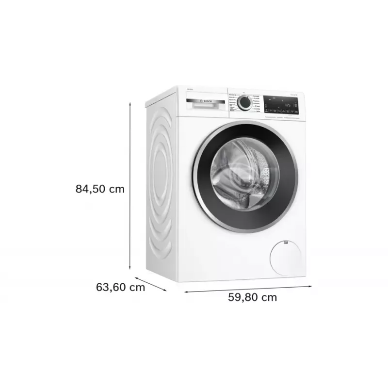 Bosch Serie 6 WGG244F40 veļas mazgājamā mašīna Ielādējama no priekšpuses 9 kg 1351 apgr./min Balta