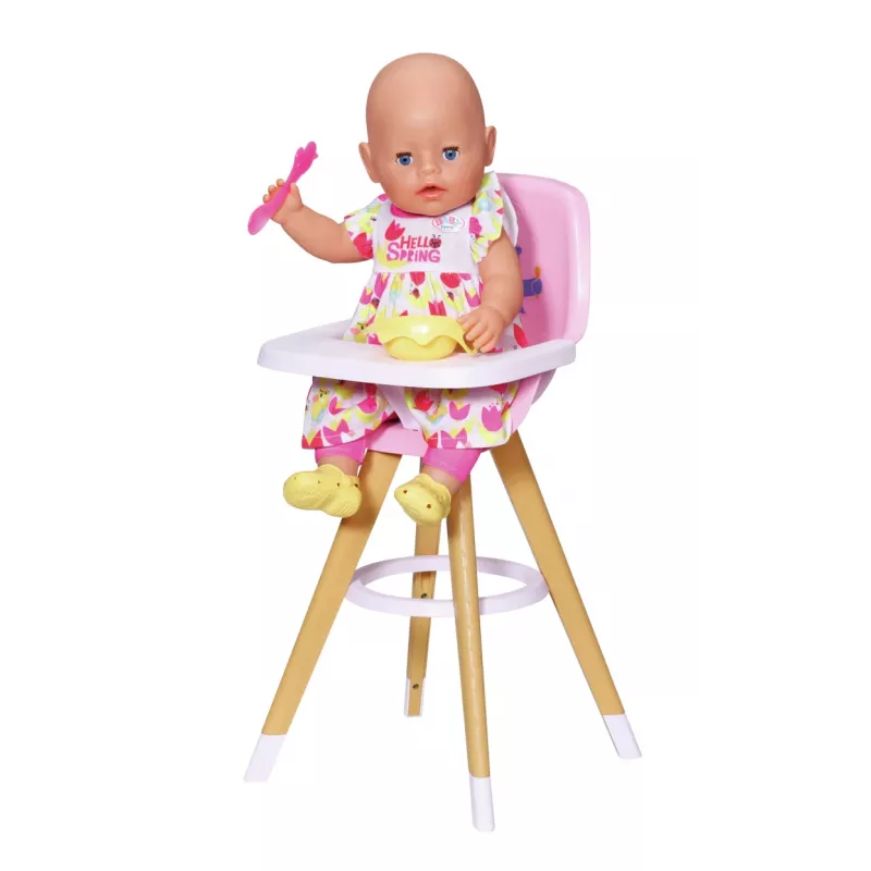 BABY born 829271 leļļu piederums Leļļu augstais krēsliņš