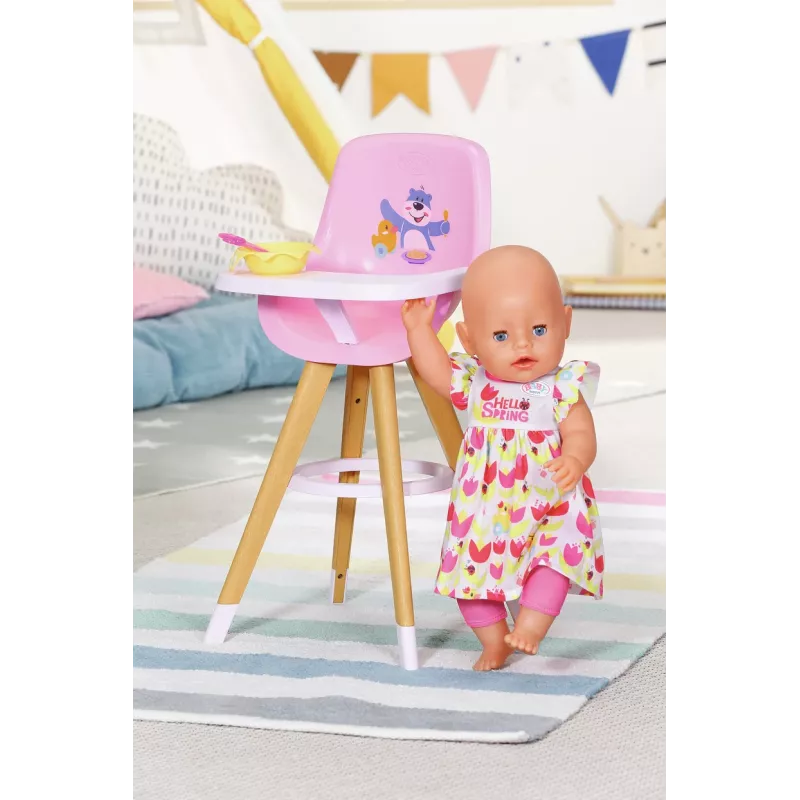 BABY born 829271 leļļu piederums Leļļu augstais krēsliņš