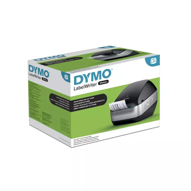 DYMO LabelWriter Wireless etiķešu printeris | Wi-Fi/tīkla etiķešu printeris | melns
