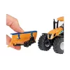 Siku traktors ar sniega vērstuvi un sāls kliedētāju, Traktora modelis, Salikts, 1:50, Metāls, Plastmasa, 3 gadi, Melna, Zila, Oranža