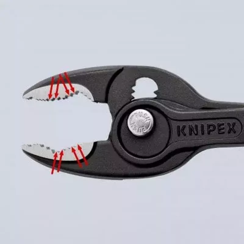 Slīdlocīkļu knaibles Knipex TwinGrip žokļu platums 5,1 cm garums 200 mm