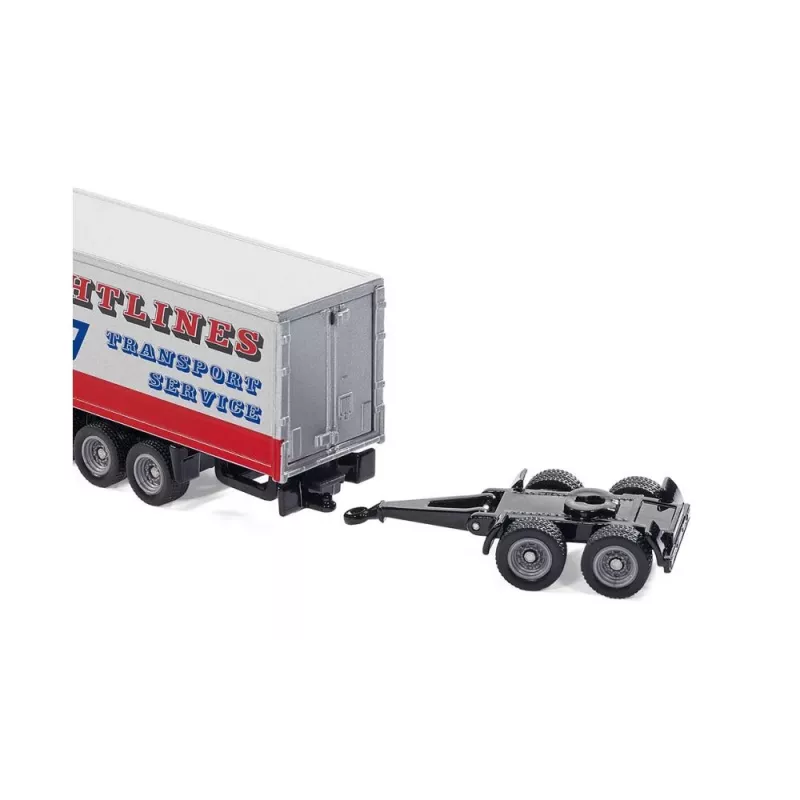 Siku Road Train, Autovilciena modelis, Samontēts, 1:87, Metāls, Plastmasa, 3 gadi, Zils, Sarkans, Balts